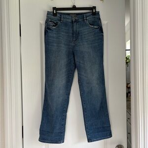 DL1961 Women's Straight-Leg Jeans in Medium Blue Wash Jerry high rise vintage